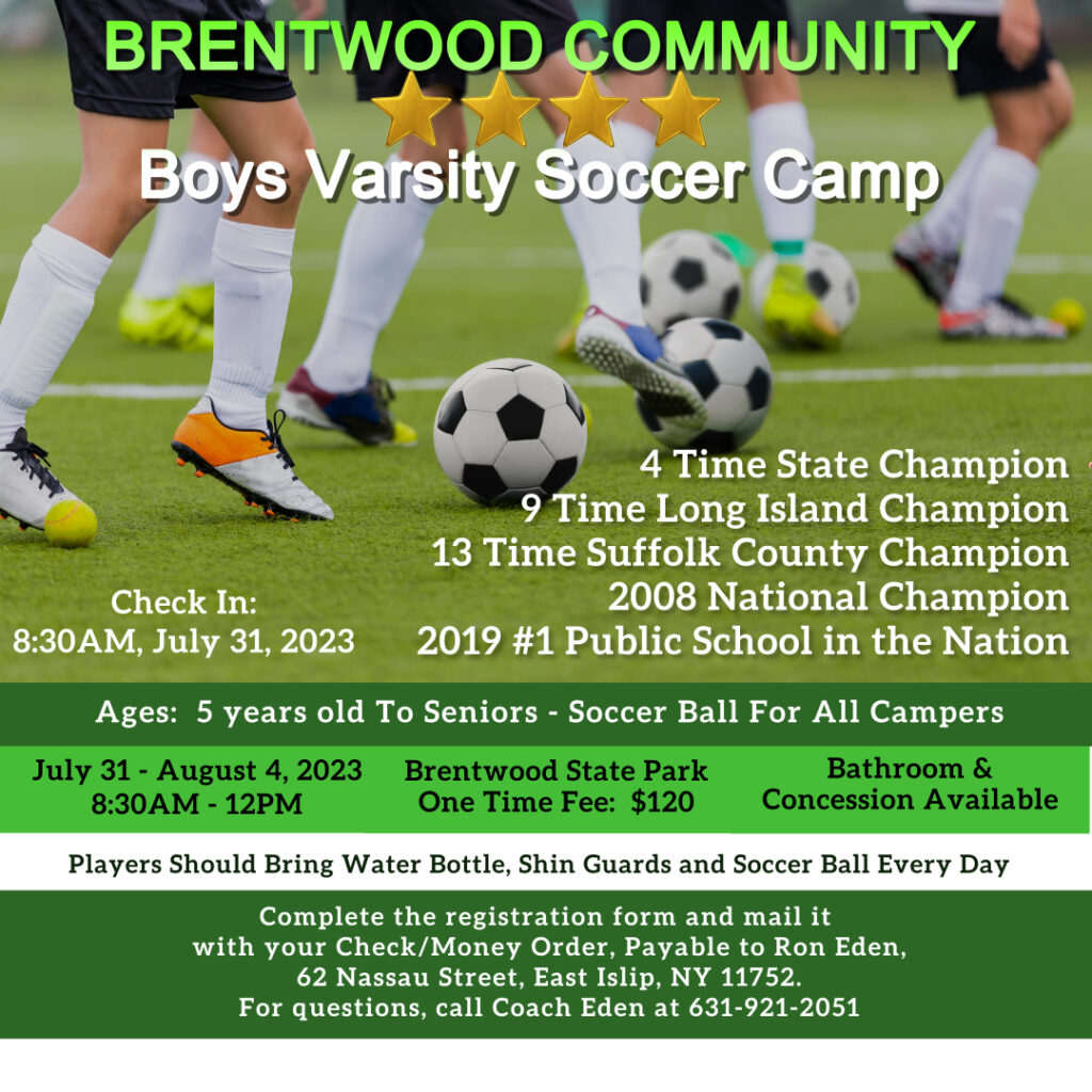 Brentwood Soccer Summer Community Camp 2023